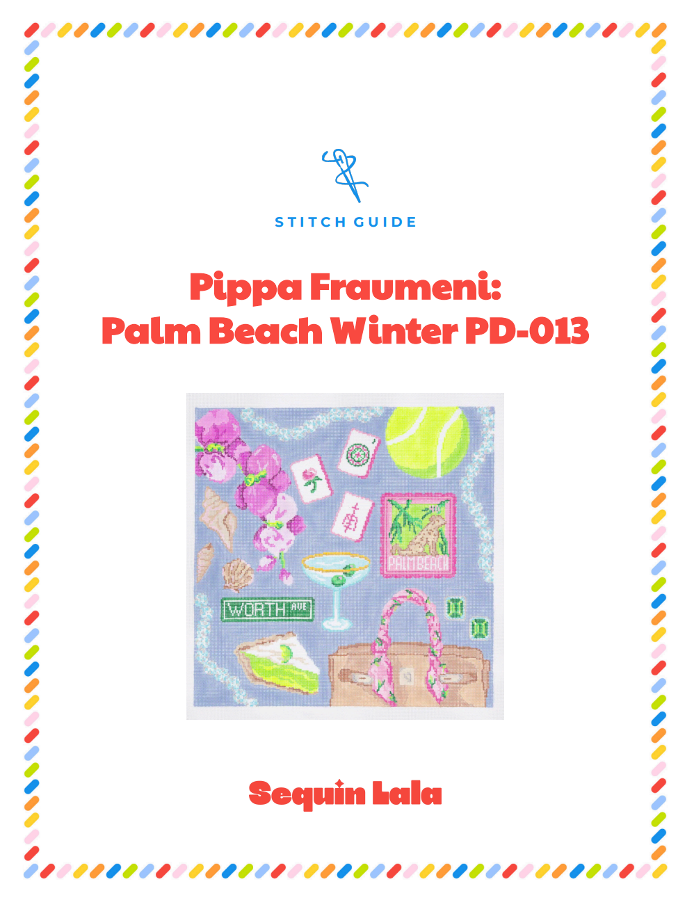Palm Beach Winter PD-013 STITCH GUIDE