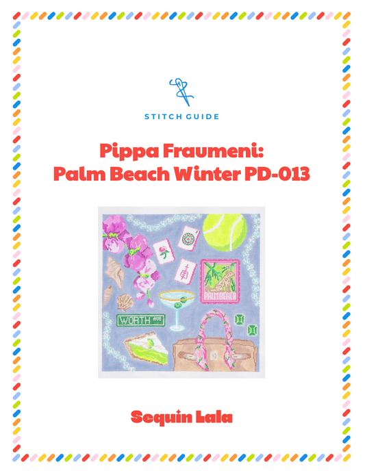Palm Beach Winter PD-013 STITCH GUIDE