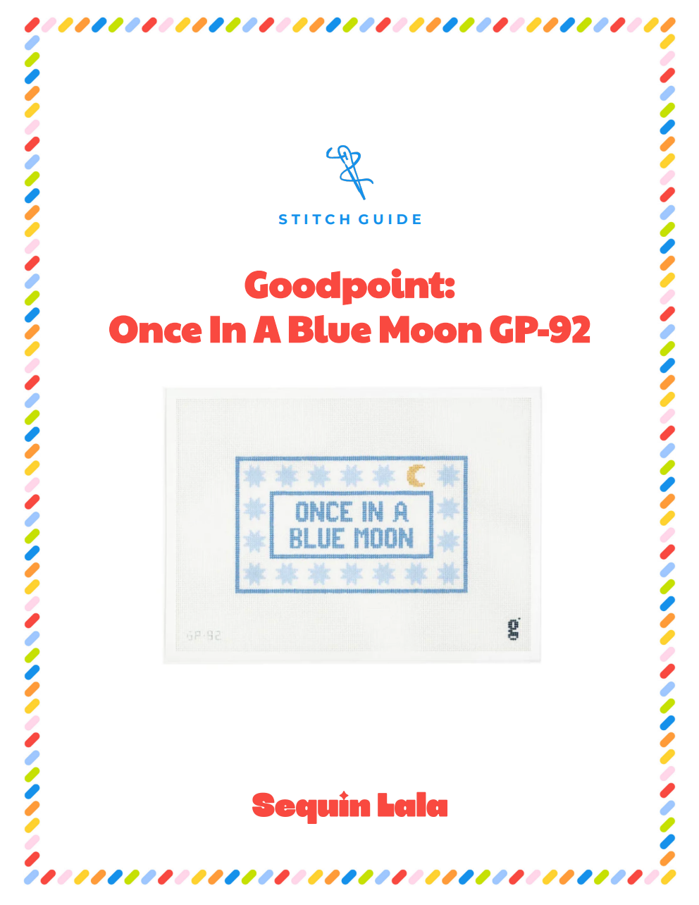 Once In A Blue Moon STITCH GUIDE