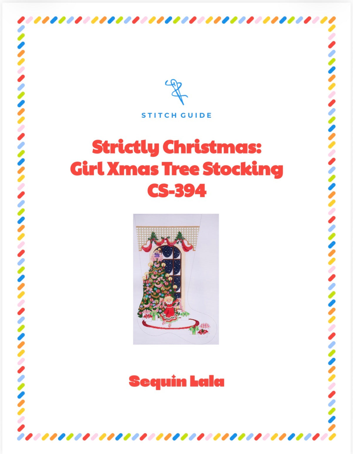 Girl Stocking CS-394 STITCH GUIDE